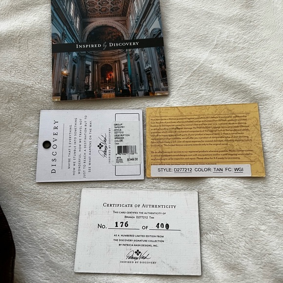 Patricia Nash Tapestry Satchel Handbag - Picture 5 of 5